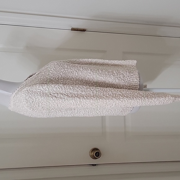 LOFT Outlet Size S Oatmeal Color Boucle, Knobby Open Cardigan, Gently Used Cond - Picture 4 of 10